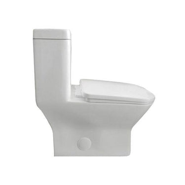 Eviva Storm® Elongated Cotton White One Piece Toilet with Soft Closing Seat Cover, High efficiency, Water Sense & CUPC certified with the united states plumbing standards Toilets Eviva
